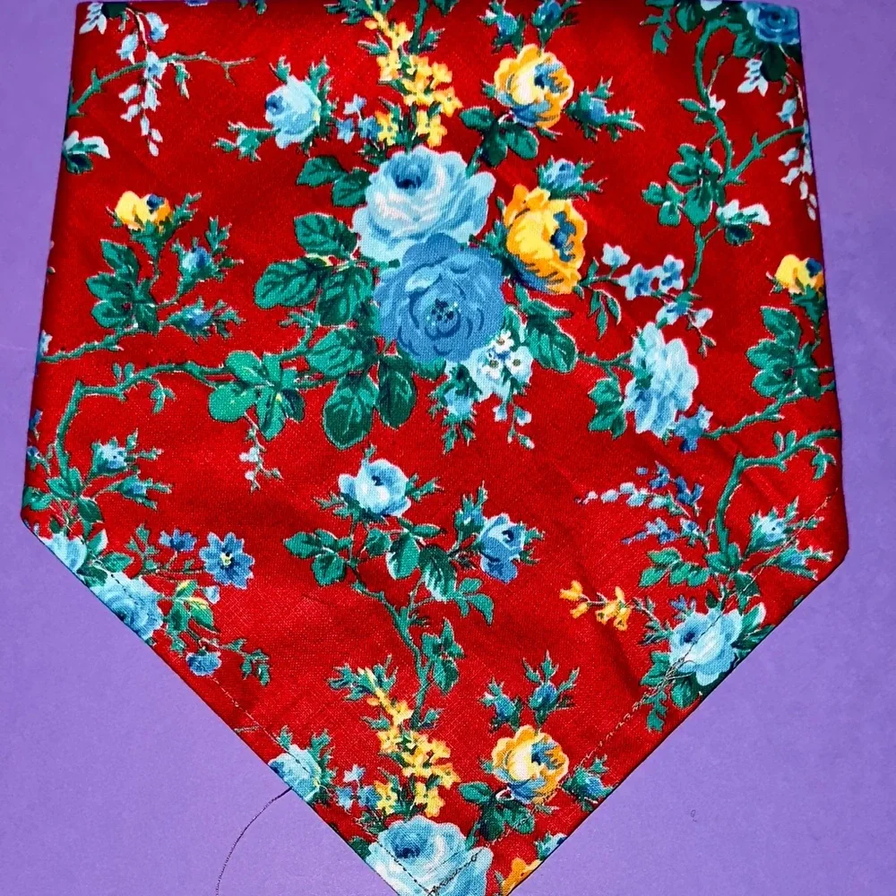 Van Gogh Inspired Dog Bandana with Cat Design